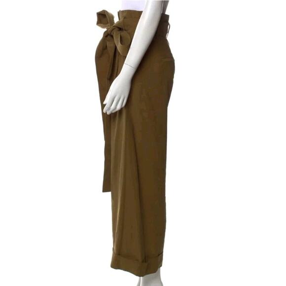 Silvia Tcherassi Soverato pants Belted paperbag High rise Pleated Sz XS (V4 - Picture 3 of 6